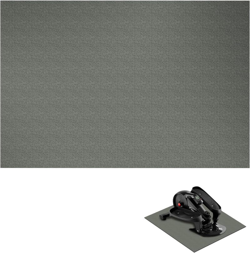 Wiojtry Non-Slip Mat for Under Desk Elliptical and Portable Floor Bike, Elliptical Machine for Seniors Home Sports Mat and Mini Elliptical Exercise Bikes - Image 1